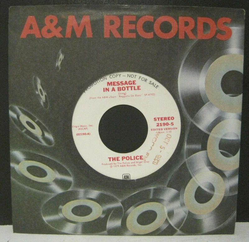 Police - Message In A Bottle Mono/Stereo PROMO