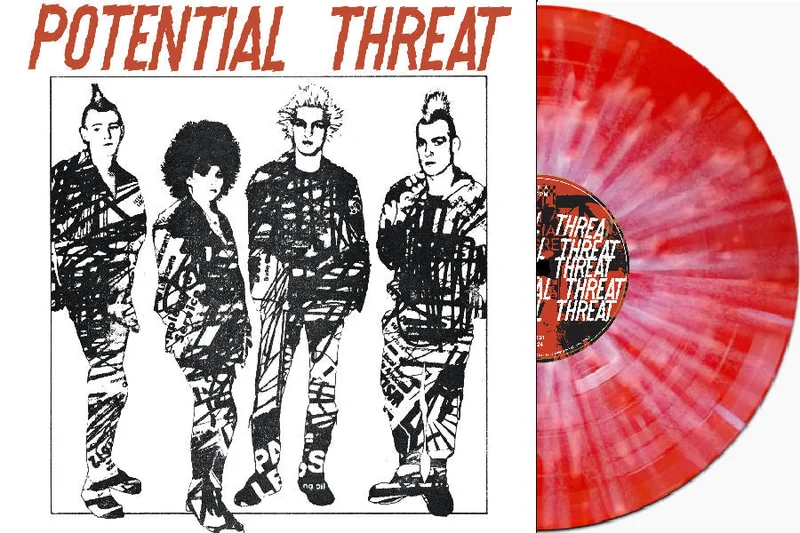 Potential Threat - Whats So Great Britain (singles, live, and demos) NEW LP (red w /white splatter vinyl)