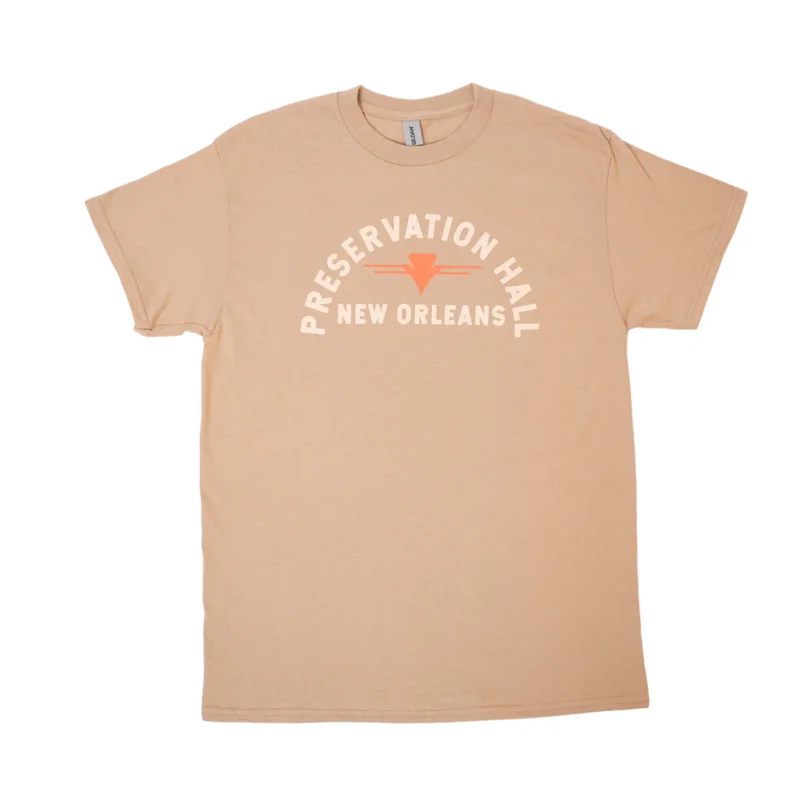 Preservation Hall Arch Logo Tee - Tan