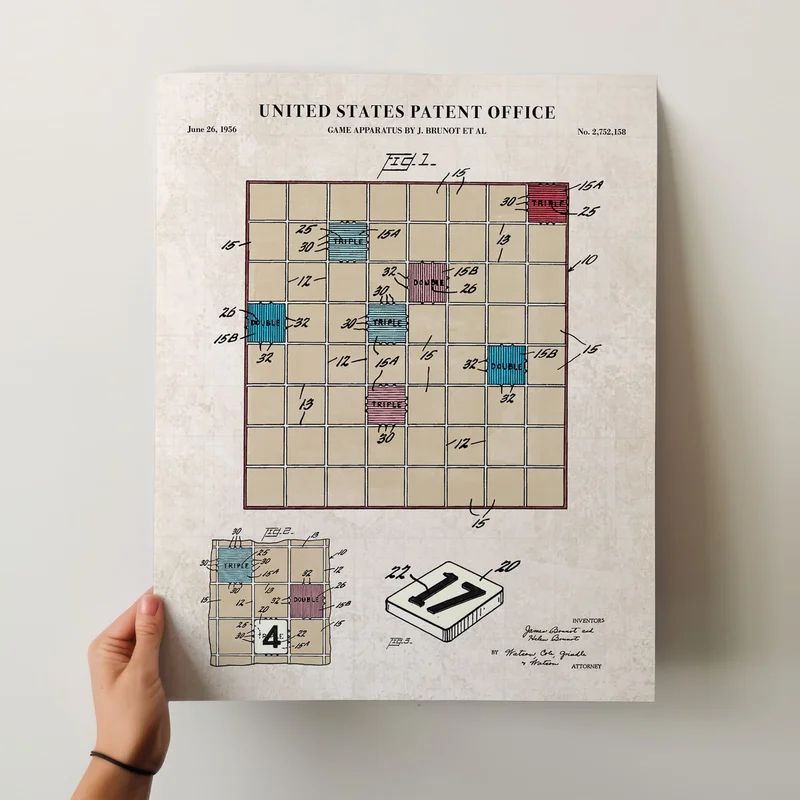 Printable Download: Scrabble Patent