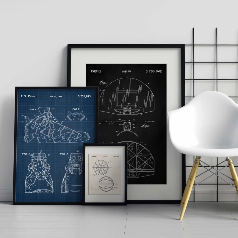 Printable Download: Vintage Basketball Patents Set