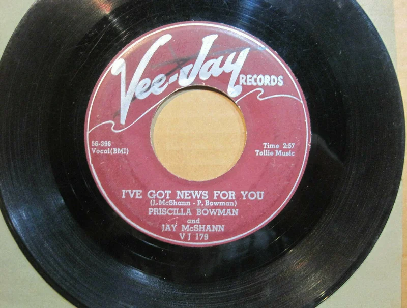 Priscilla Bowman & Jay McShann - I've Got News For You b/w My Darkest Night