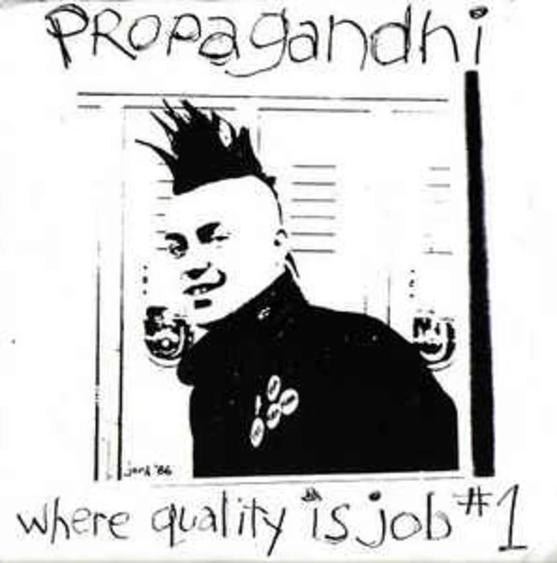 Propagandhi - Where Quality Is Job #1 USED 2x7" (brown and yellow vinyl)