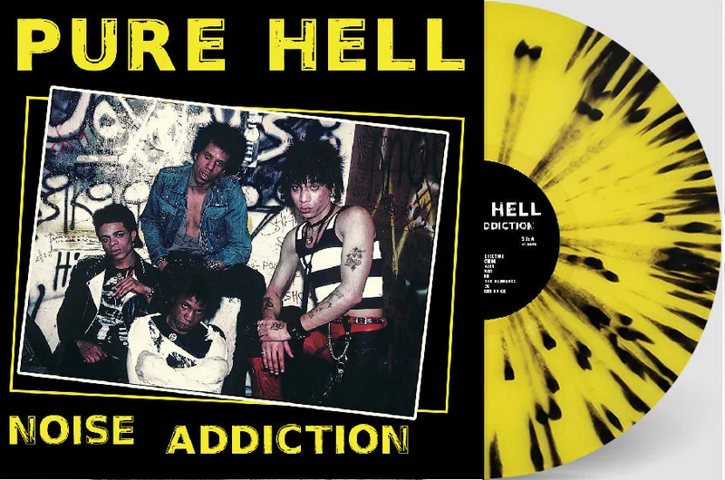 Pure Hell - Noise Addiction NEW LP (yellow black splatter vinyl)