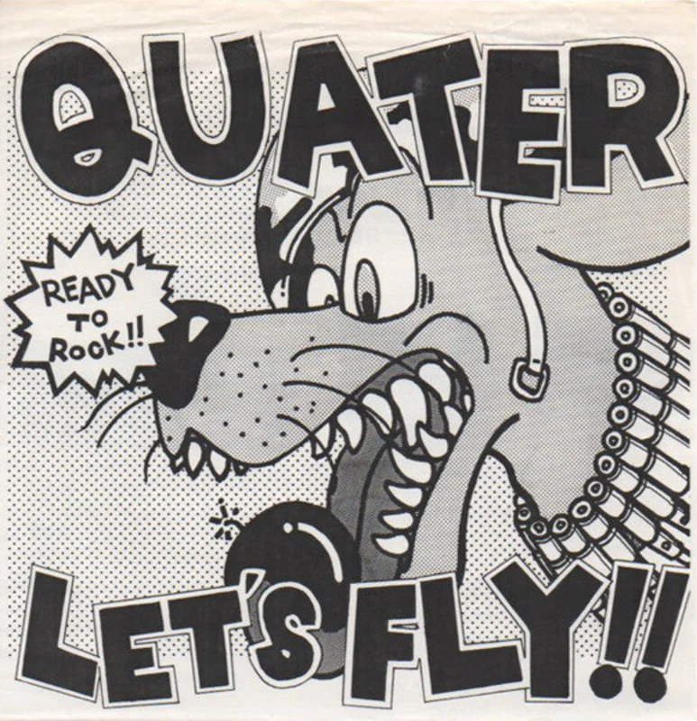 Quater - Let's Fly!! (Ready To Rock!!) USED METAL 7" (flexi)