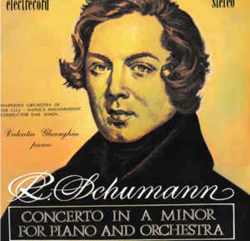 R. Schumann* - Symphony Orchestra Of The Cluj-Napoca Philharmonic* Conductor Emil Simon - Piano Valentin Gheorghiu  Concerto In A Minor For Piano And Orchestra = Concertul Pentru Pian i Orchestr n La Minor, Op. 54 (1986)