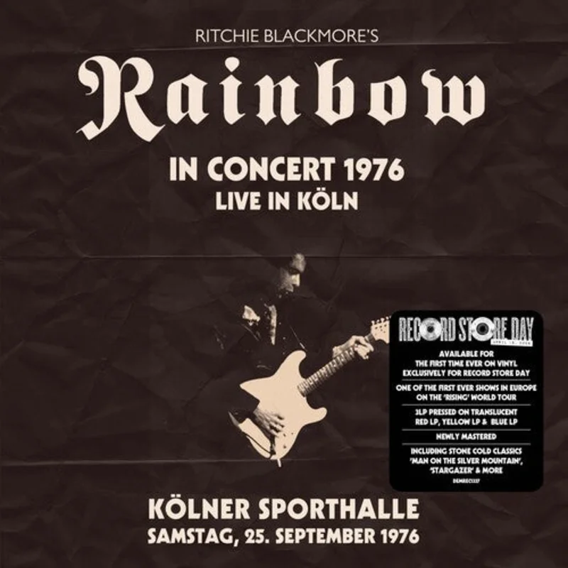 Rainbow - In Concert 1976: Live in Koln - 3 LPs on limited colored vinyl for RSD26