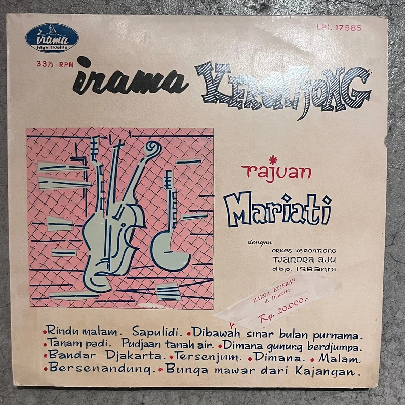 Rajuan Mariati Dengan Orkes Kerontjong Tjandra Aju*  Irama Kerontjong (10")