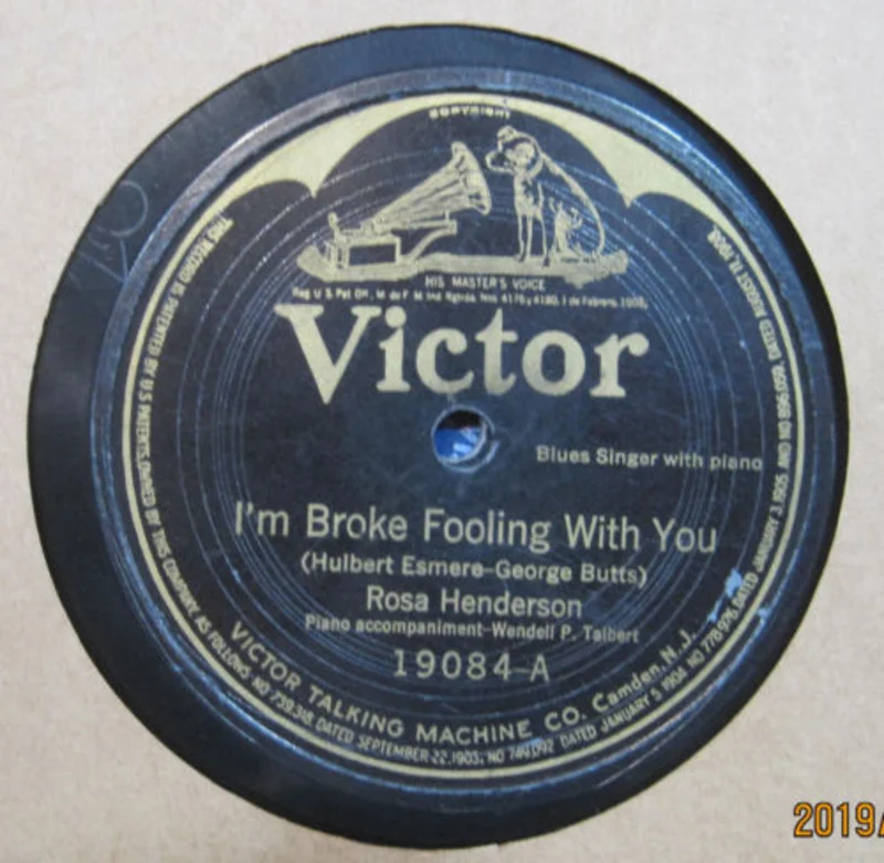 Rosa Henderson - I'm Broke Fooling with You b/w Good Woman's Blues