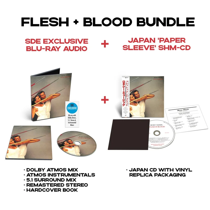 Roxy Music / Flesh + Blood BUNDLE: blu-ray + SHM-CD