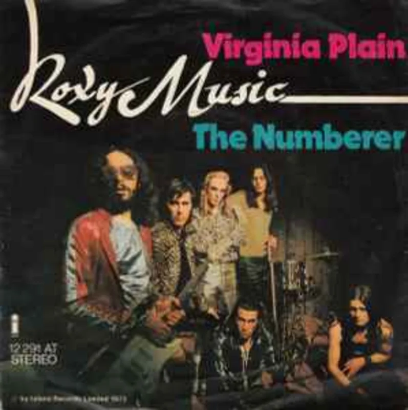 Roxy Music  Virginia Plain / The Numberer  (1972)     7"