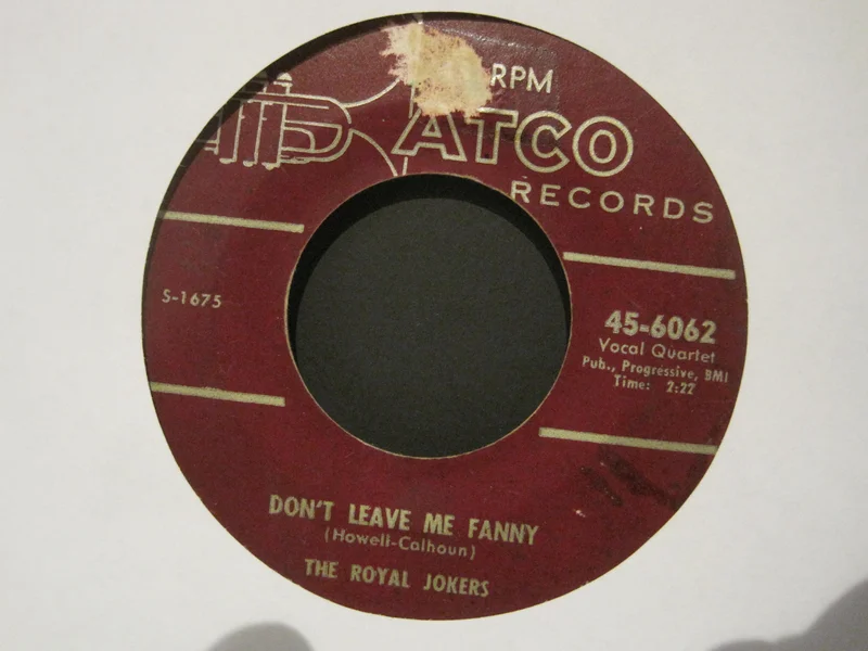 Royal Jokers - Don't Leave Me Fanny b/w Rocks in My Pillow