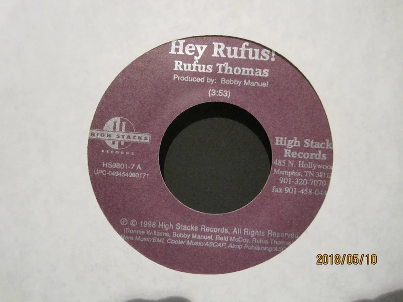 Rufus Thomas - Hey Rufus! b/w Body Fine by The Barkays