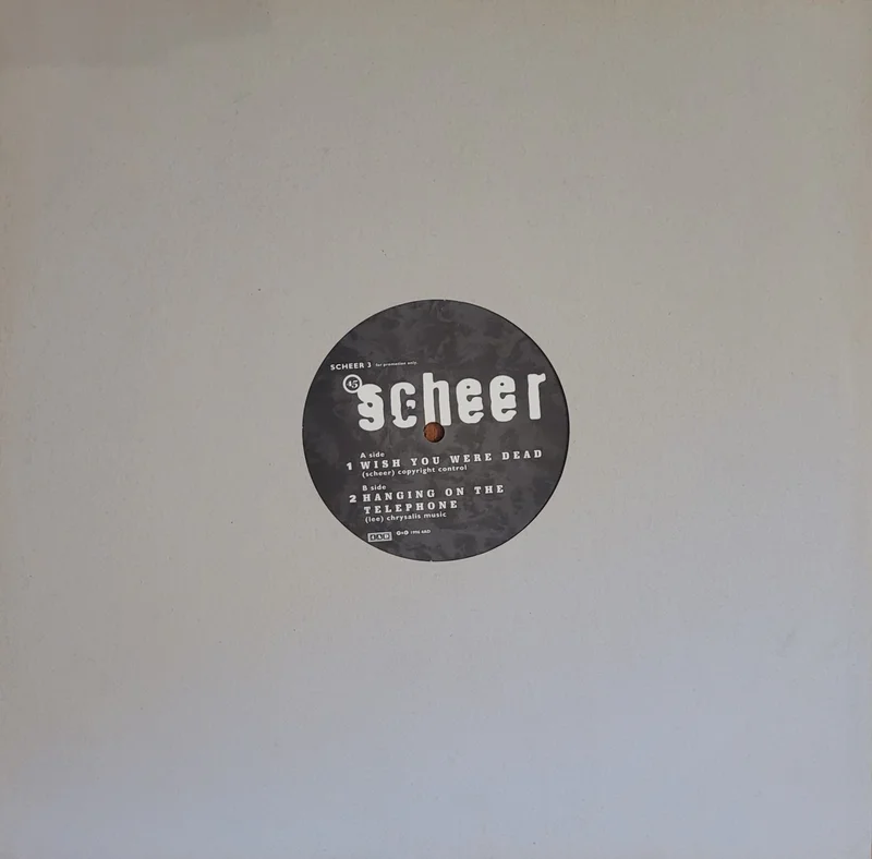 Scheer - Wish You Were Dead 12" Single (Promo)