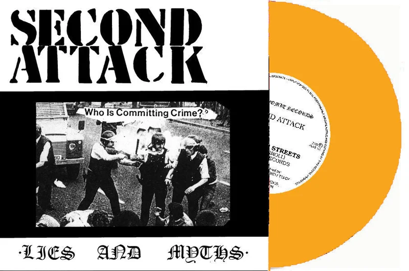 Second Attack - Out On The Streets NEW 7" (orange vinyl)