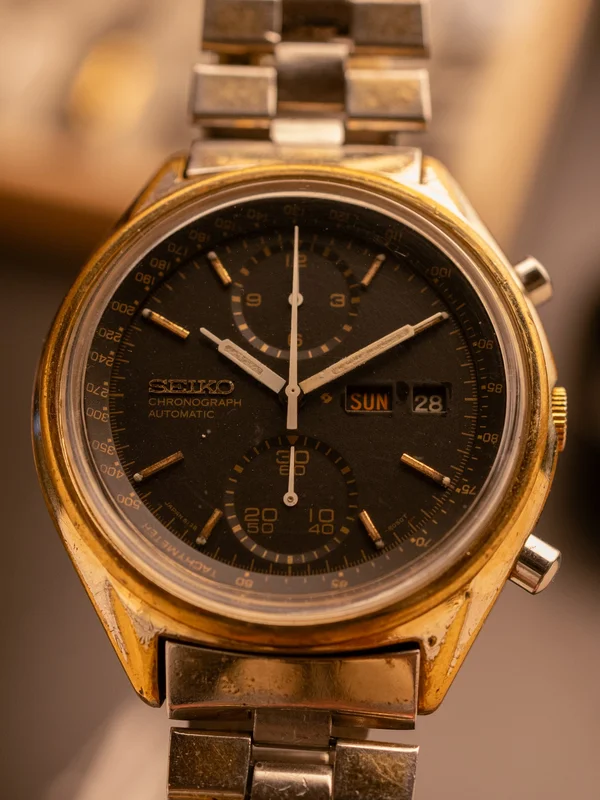 Seiko Golden Panda Chronograph (Ref. 6138-8020) (41mm; Automatic)