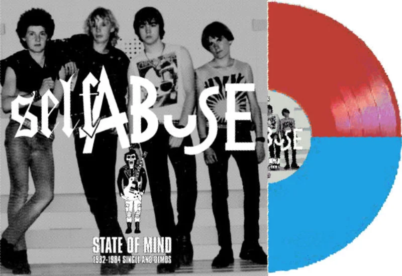 Self Abuse - State Mind 82 to 84 w/ bonus 7" (collected and unreleased recordings) BLUE/RED VINYL NEW LP