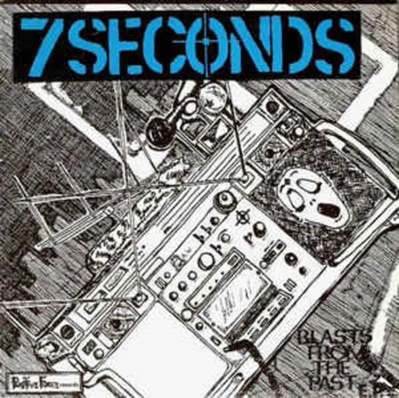 Seven (7) Seconds - Blast From The Past USED 7" (blue vinyl)