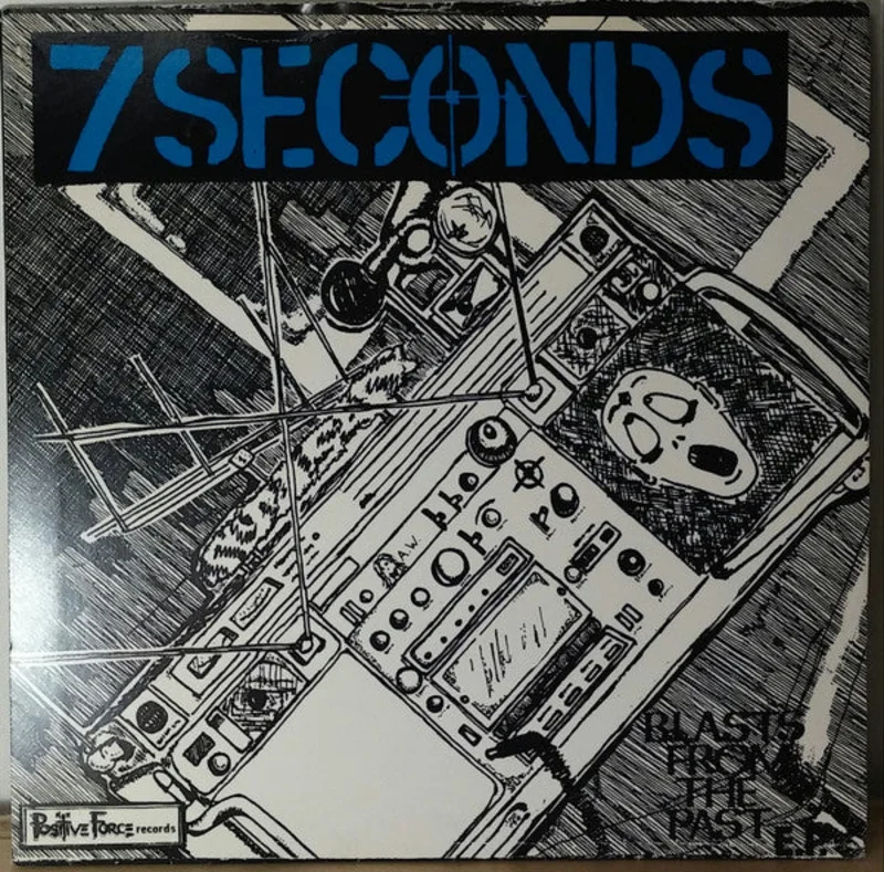 Seven (7) Seconds - Blasts From The Past E.P. USED 7" (blue vinyl)
