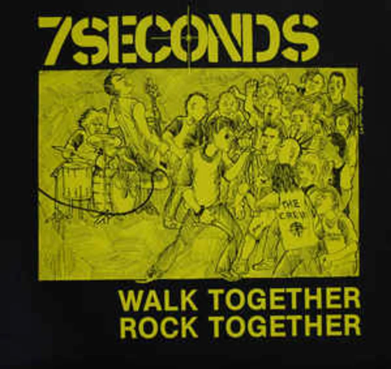 Seven (7) Seconds - Walk Together Rock Together USED LP (yellow splatter vinyl)
