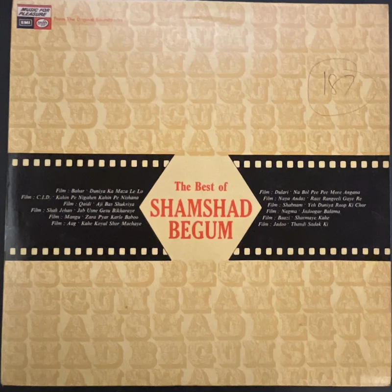 Shamshad Begum  The Best Of Shamshad Begum (Used Vinyl - VG+) JB Marketplace