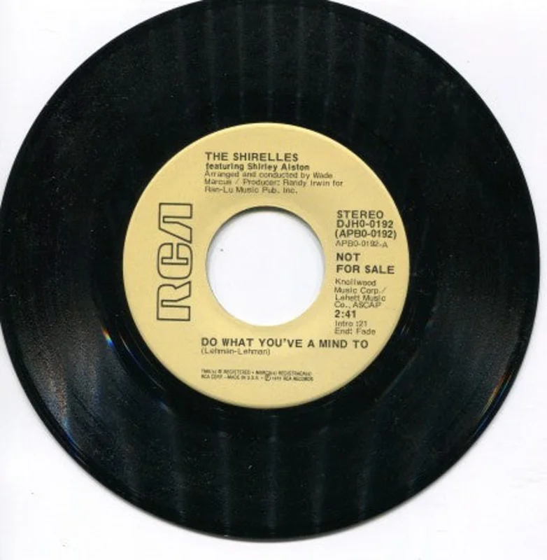 Shirelles - Do What You've a Mind to(Stereo)/ Do What You've A Mind To (mono)