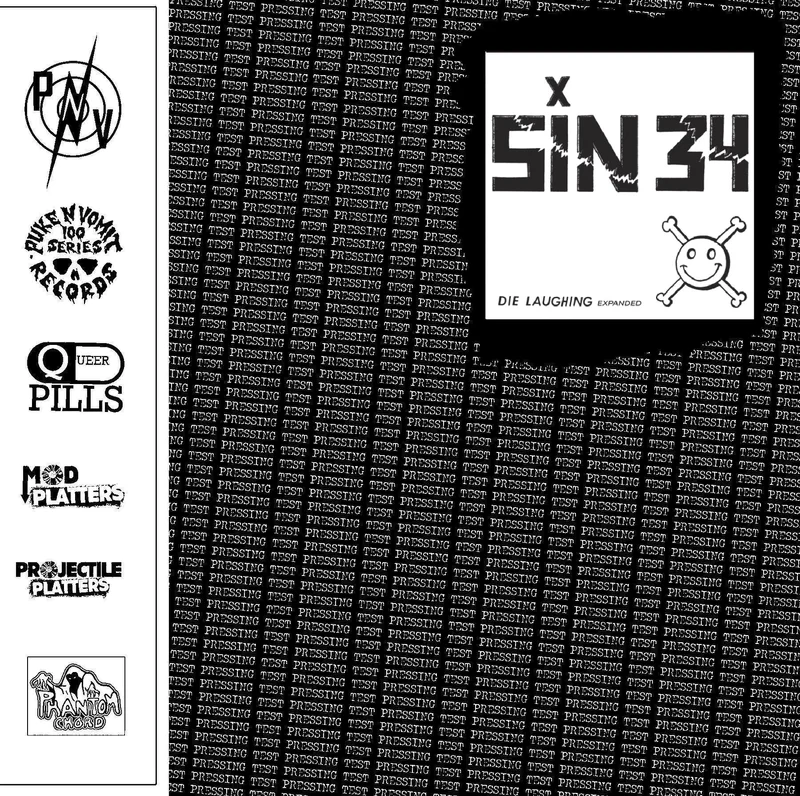 Sin 34 - Die Laughing (expanded) USED LP (test press)