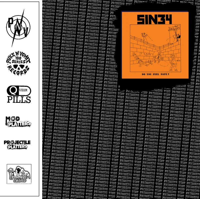 Sin 34 - Do You Feel Safe? USED LP (test press)