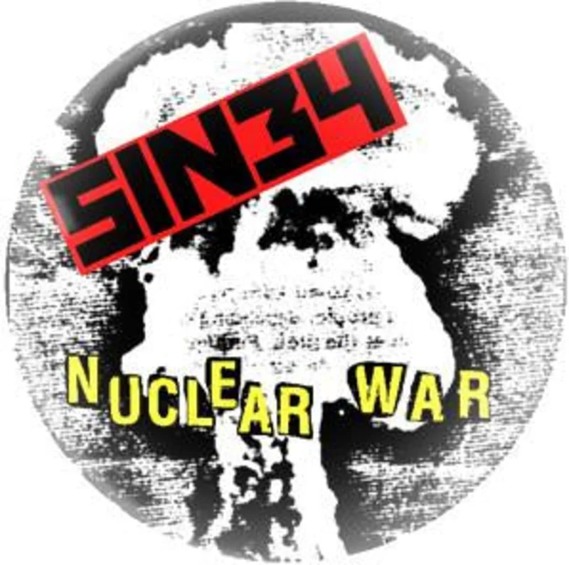 SIN 34 NUCLEAR button (1 inch)