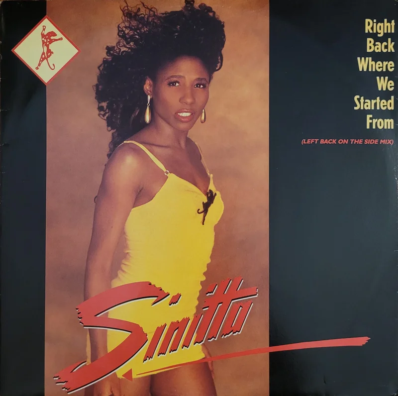 Sinitta - Right Back Where We Started From (Left Back On The Side Mix) 12" Single