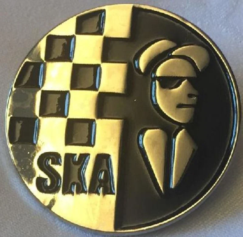 SKA ENAMEL BADGE