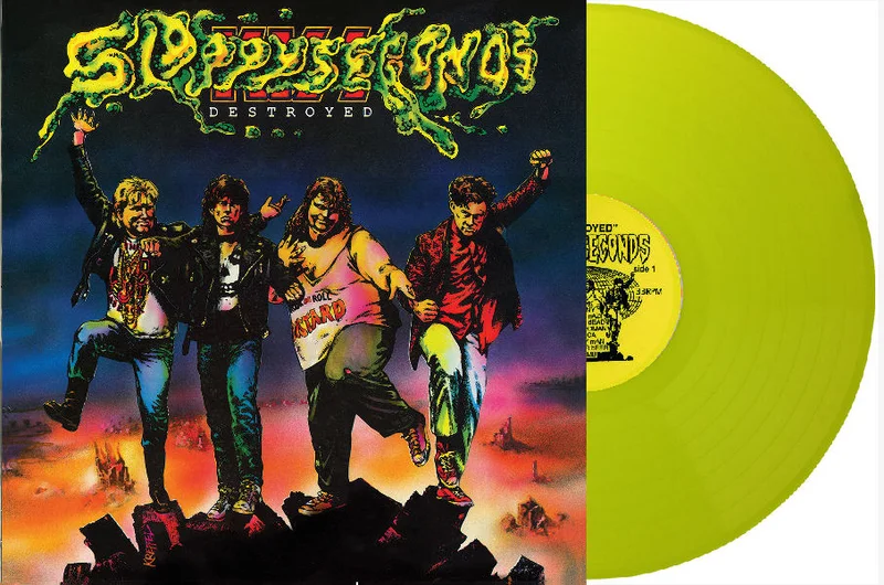 Sloppy Seconds - Destroyed NEW LP (piss yellow vinyl)