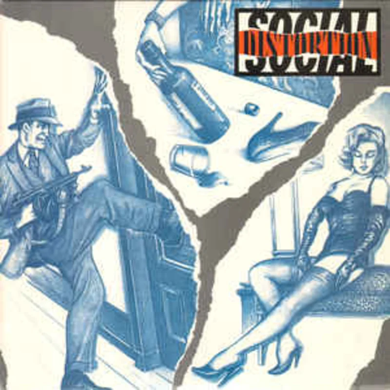 Social Distortion - S/T  USED LP (blue vinyl)