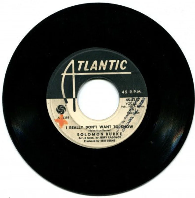 Solomon Burke - I Really Don't Want to Know/ Tonight My Heart She Is Crying