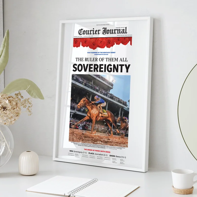 Sovereignty Wins the 151st Kentucky Derby Front Page