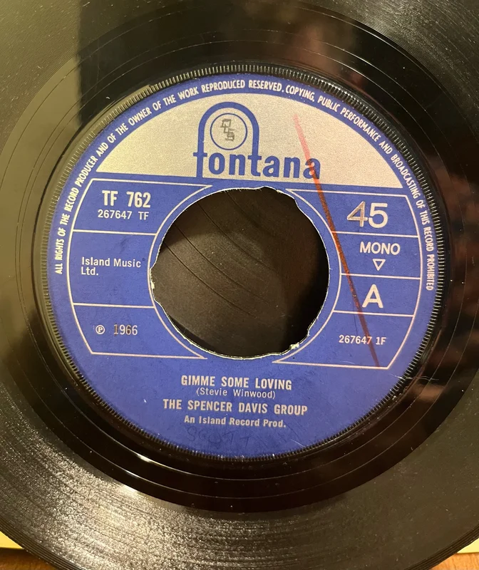 Spencer Davis Group - Gimme Some Loving b/w Blues in F