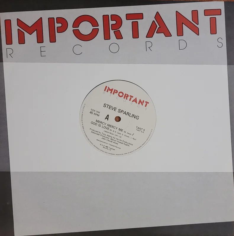 Steve Sparling - Mercy Mercy Me / God Is Love 12" Single