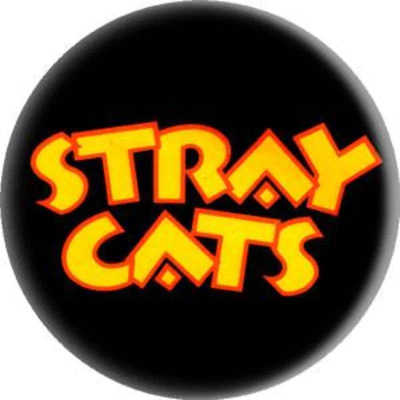 STRAY CATS button (1 inch)