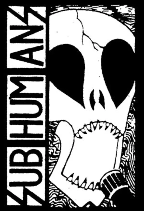 SUBHUMANS SKULL back patch