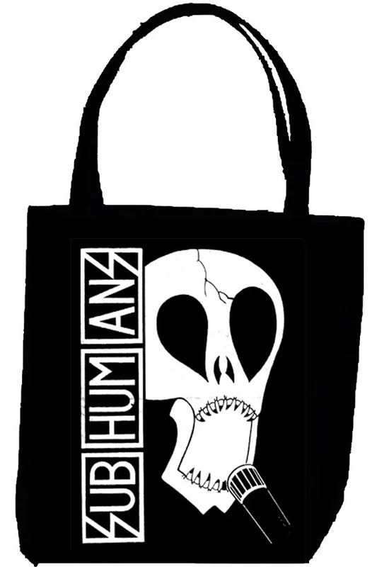 SUBHUMANS SKULL tote