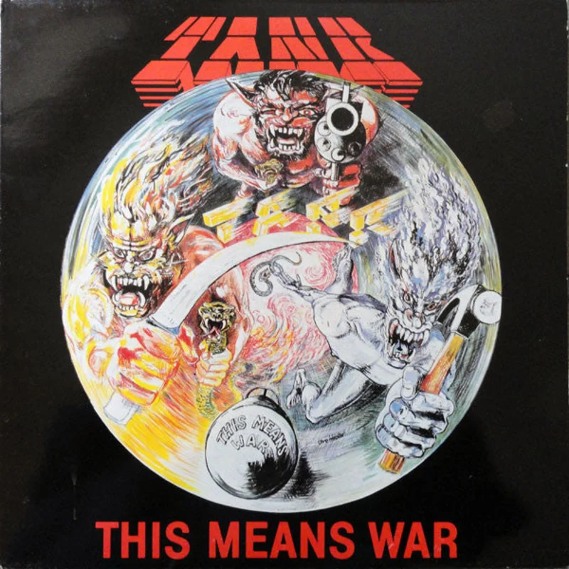 Tank - This Means War USED METAL LP (uk)