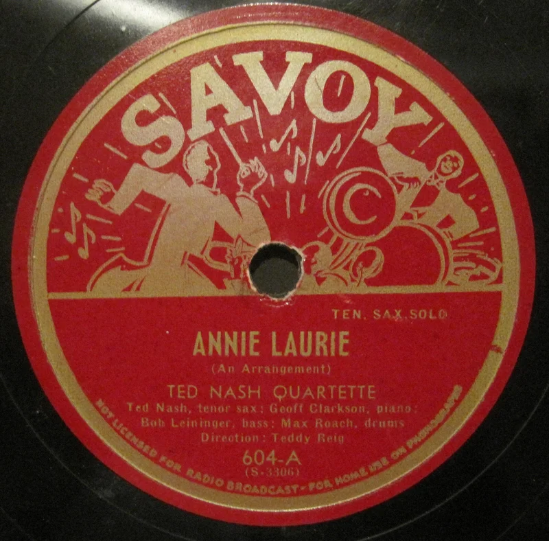 Ted Nash Quartette w/ Max Roach - Annie Laurie b/w Cocktails For Two