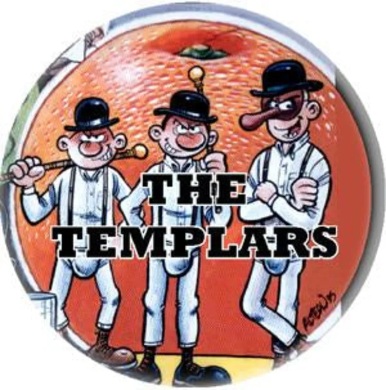 TEMPLARS ORANGE button (1 inch)