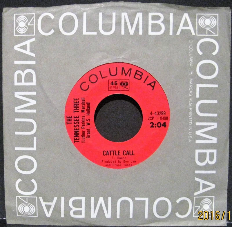 Tennessee Three - Cattle Call b/w Bill's Theme
