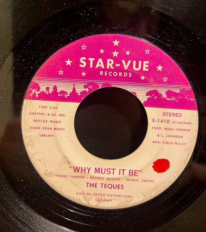 Teques - If I Could b/w Why Must It Be