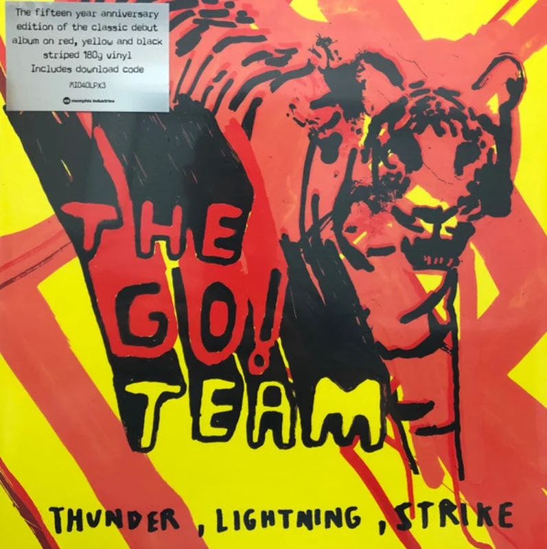 The Go! Team - Thunder, Lightning, Strike Lp (Ltd (300) Red/Yellow & Black Stripes)