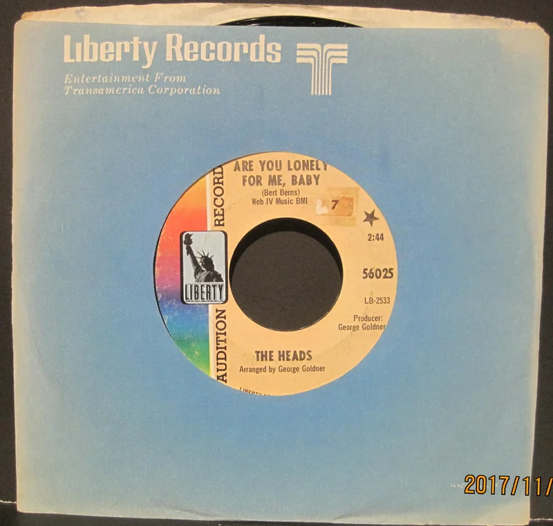 The Heads - Are You Lonely For Me Baby b/w You
