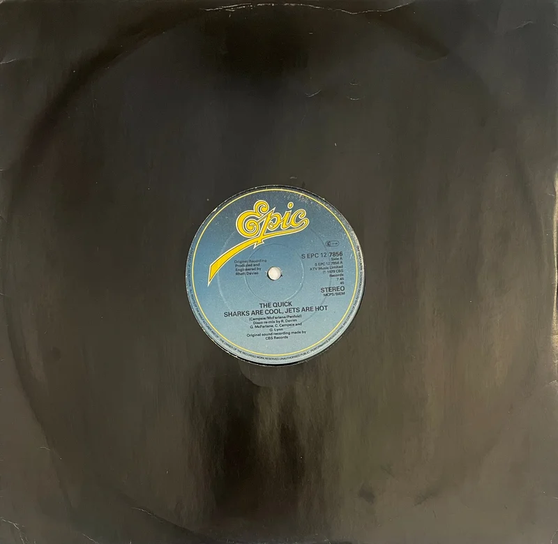 The Quick - Sharks Are Cool, Jets Are Hot 12" Single