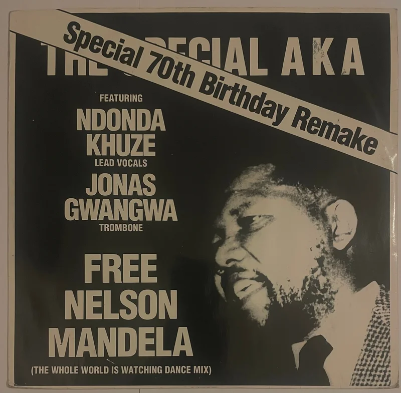 The Special AKA Featuring Ndonda Khuze, Jonas Gwangwa  Free Nelson Mandela (The Whole World Is Watching Dance Mix) / Nelson Mandela (Original Version)  12" Single