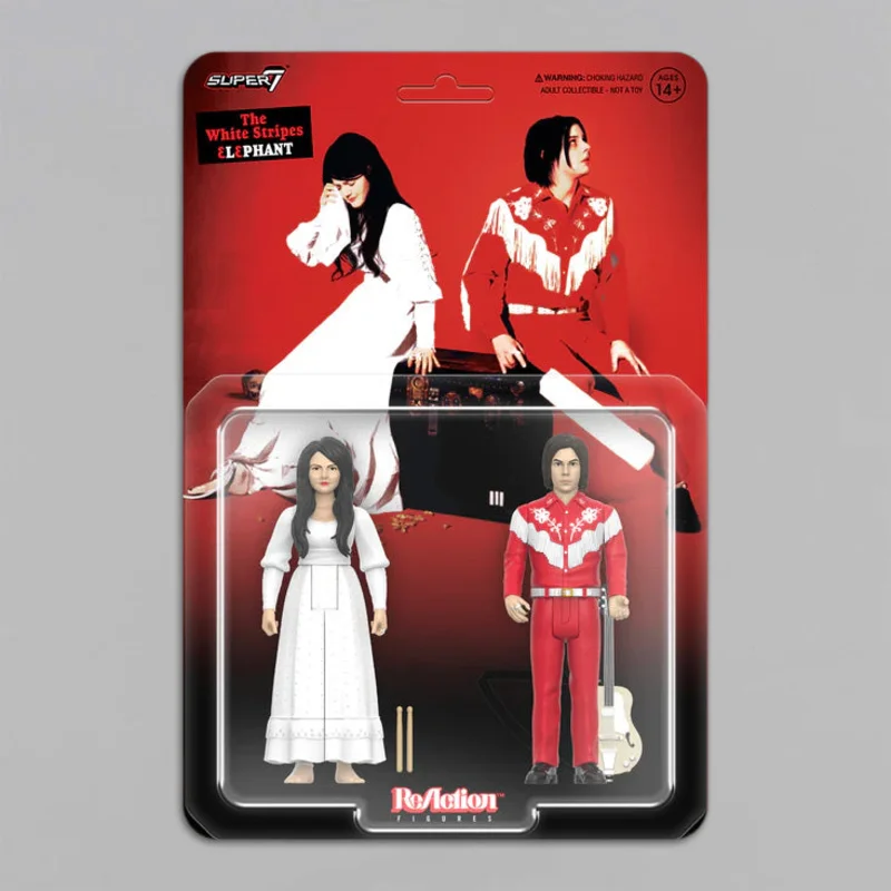 The White Stripes X Super 7:Elephant Reaction Figures